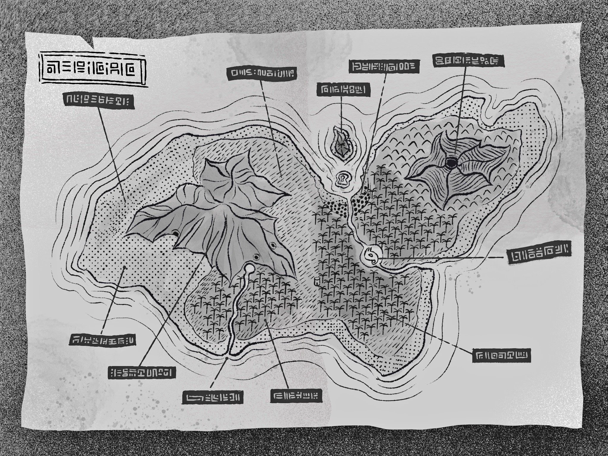 Escape from Terikiak Illustration