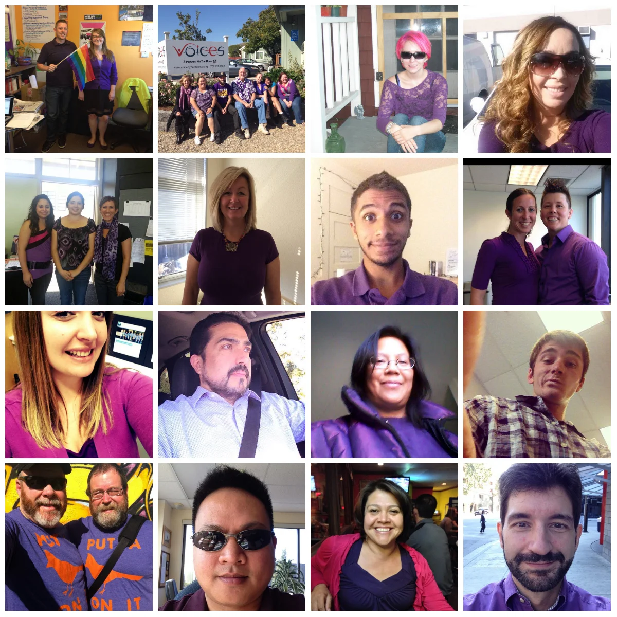 Wear purple for #SpiritDay, Thursday, Oct 15, 2015