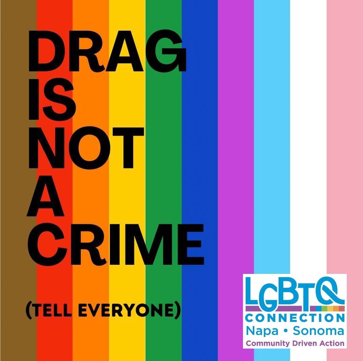 Drag is many things, but a crime is not one of them!

Included in the list of unjust and discriminatory anti-LGBTQ laws being passed across the county in 2023 are attempts to ban performing drag in public spaces. While we are not facing such laws her