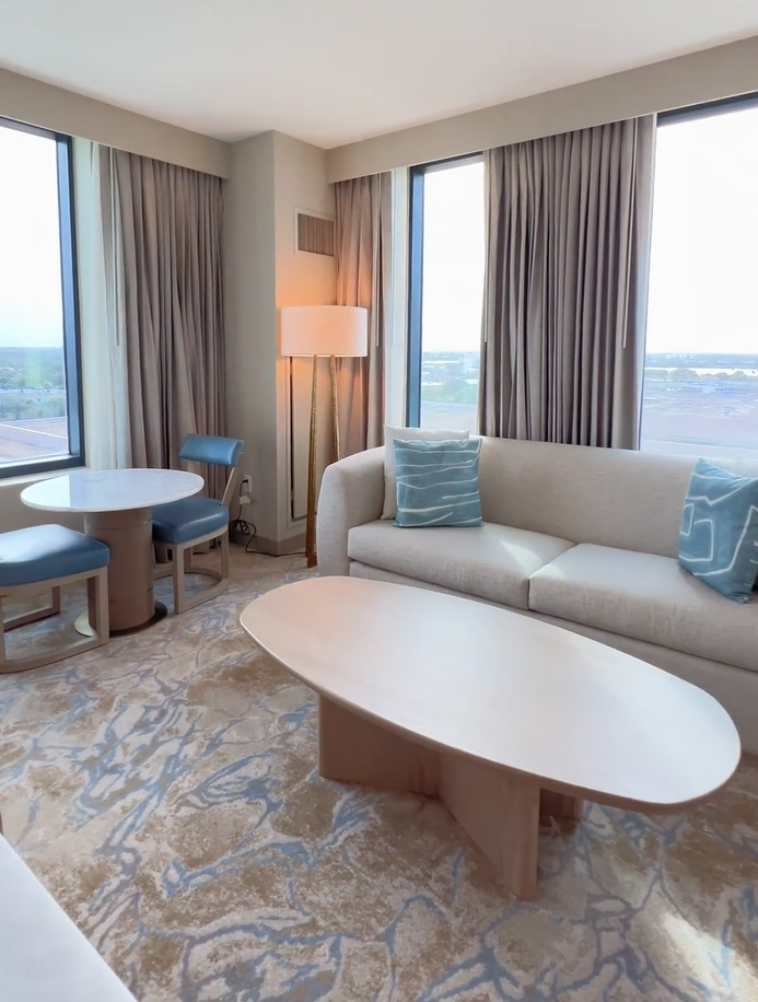  CONTEMPORARY HOTEL FURNITURE crafted by Artco Hospitality Furnishings at Hilton West Palm Beach. 