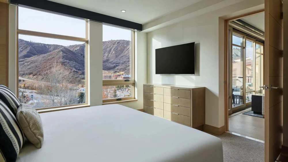  Natural light in hotels at the Cirque Residences in the Cirque Tower at Viceroy Snowmass, in Aspen, Colorado 