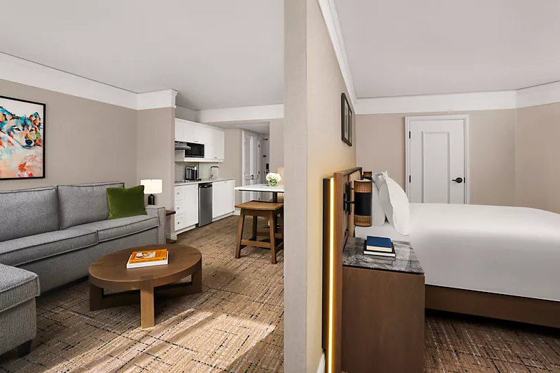 bespoke hotel furniture at Fairmont Tremblant provided by Artco Hospitality Furnishings