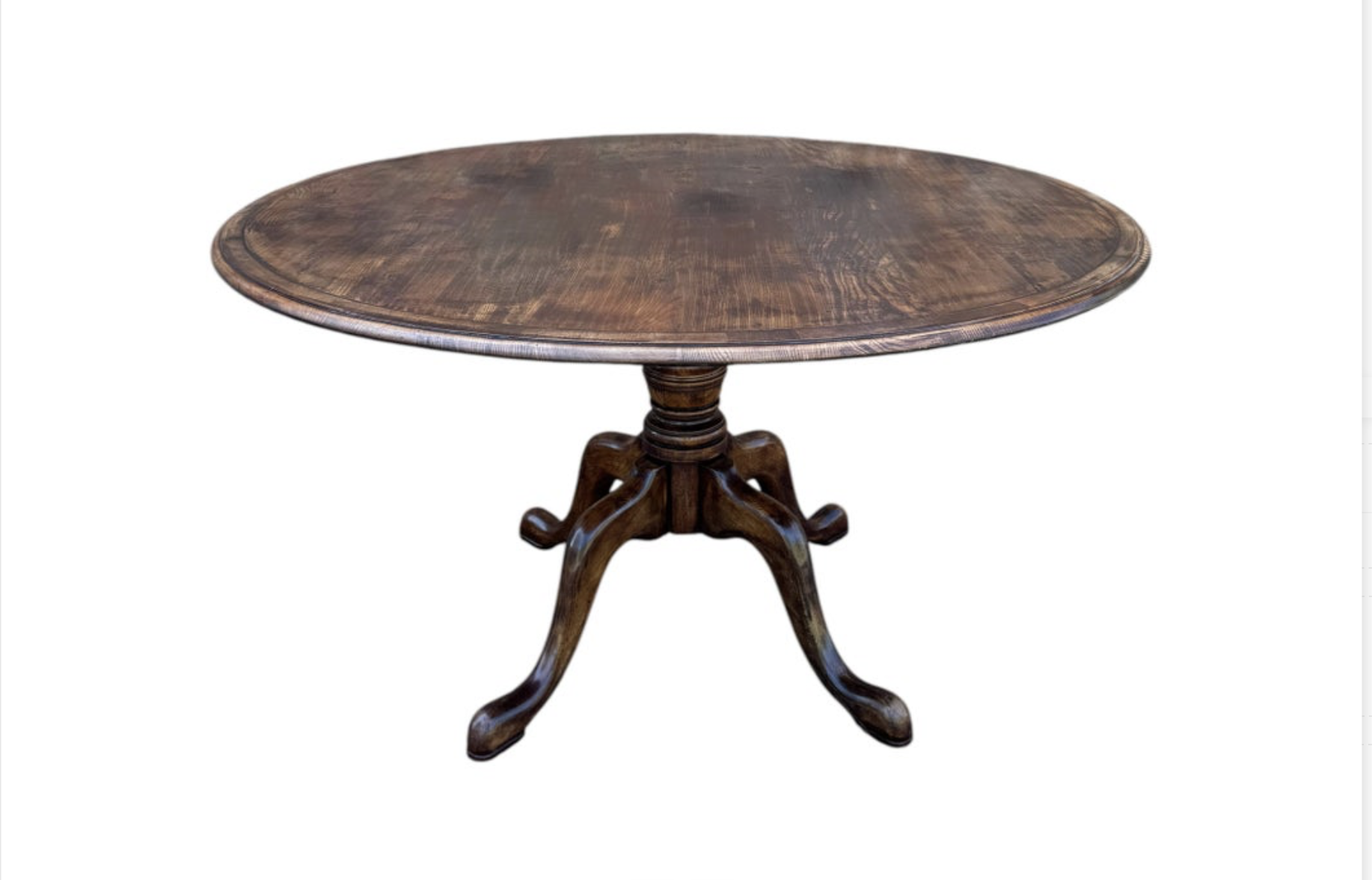 English Round 72" Dining Table