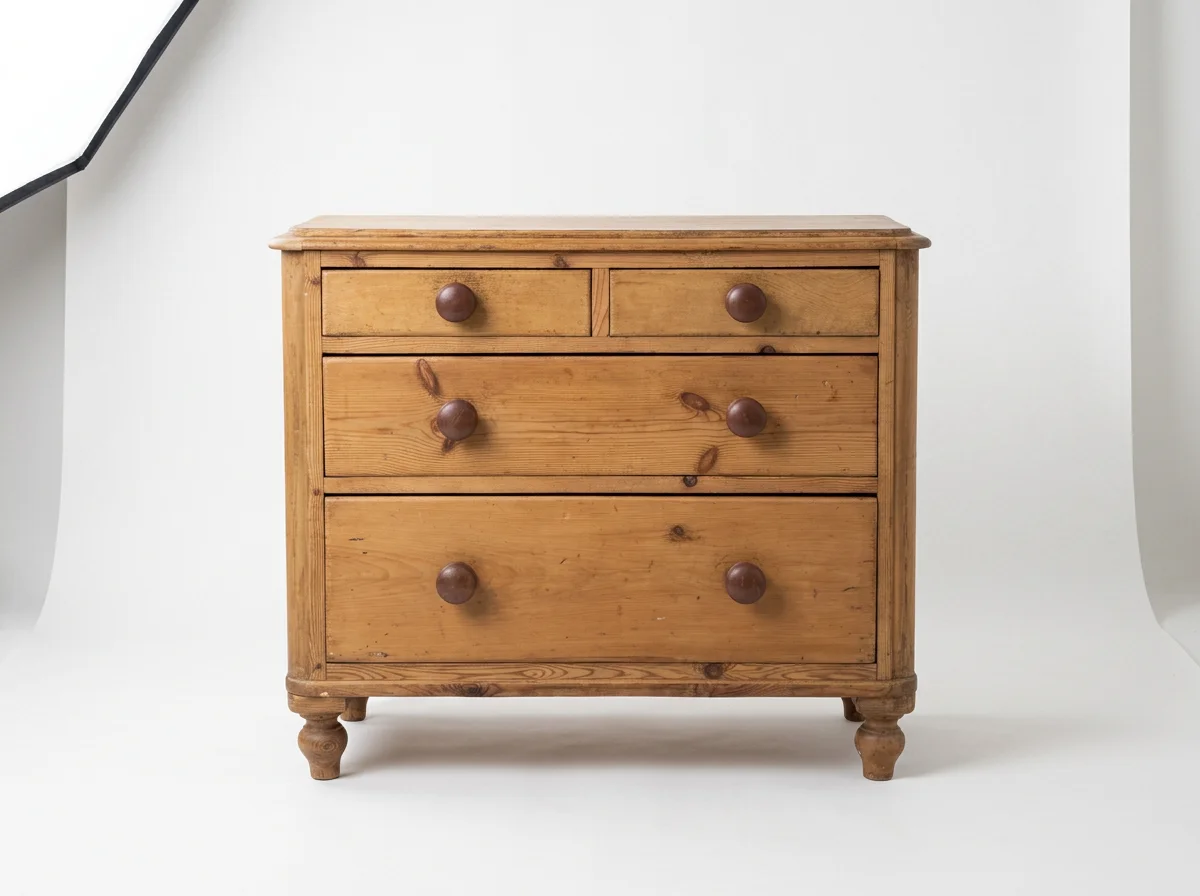 19th Century English Pine Chest of Drawers
