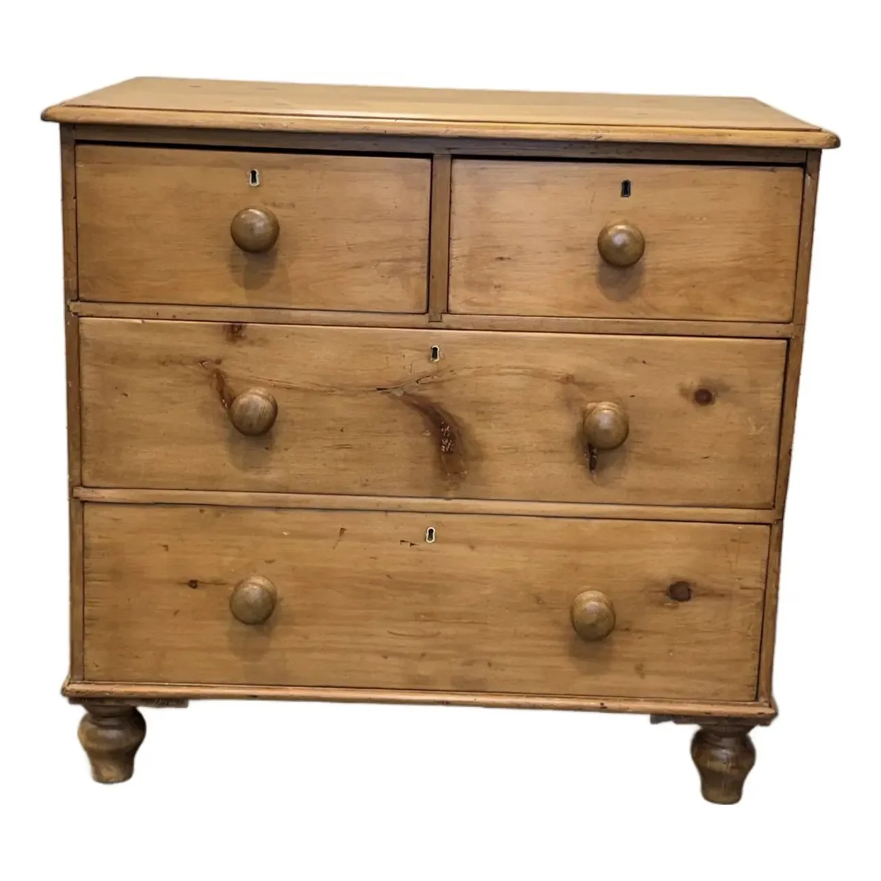 19th Century English Pine Chest of Drawers