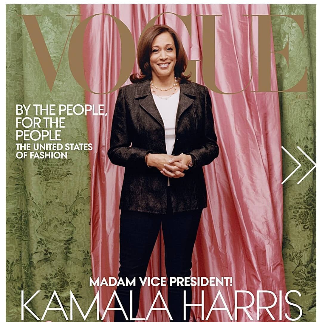 #kamalaharris - #voguecover - Of course we have to #talkaboutit and myself and my team would love to know what you think.  A part of my team and others that have expressed their opinion like her #styling - But feel the overall image could have been b