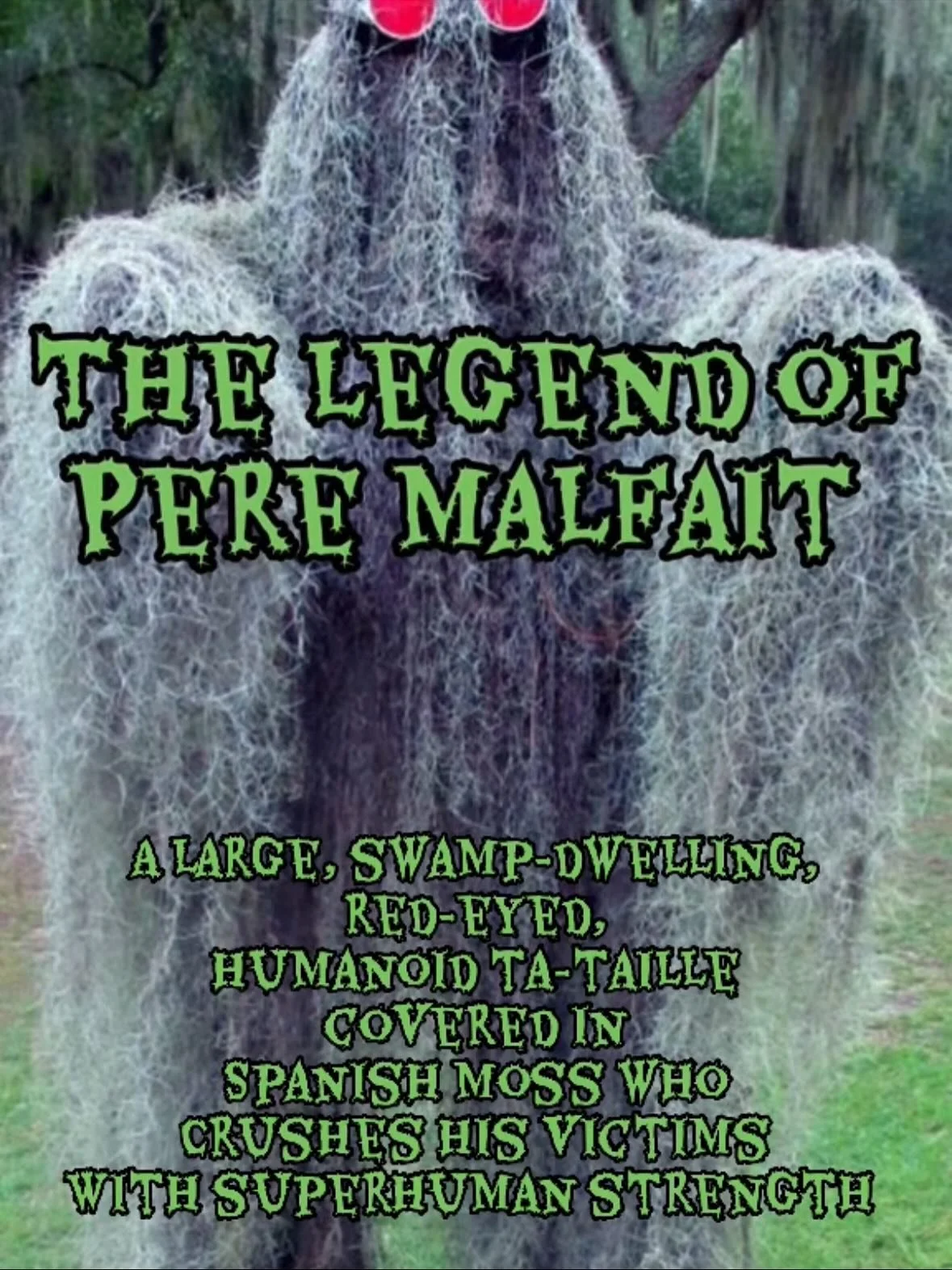 🎃 Joyeux Halloween! 👻 

Y&rsquo;all ever heard of &ldquo;Pere malfait?&rdquo;👹
The name translates to &ldquo;Father WrongDoer.&rdquo; Though he is also known as &ldquo;Father of mischief,&rdquo; &ldquo;Father of the Bad Leaves,&rdquo; or &ldquo;Mo