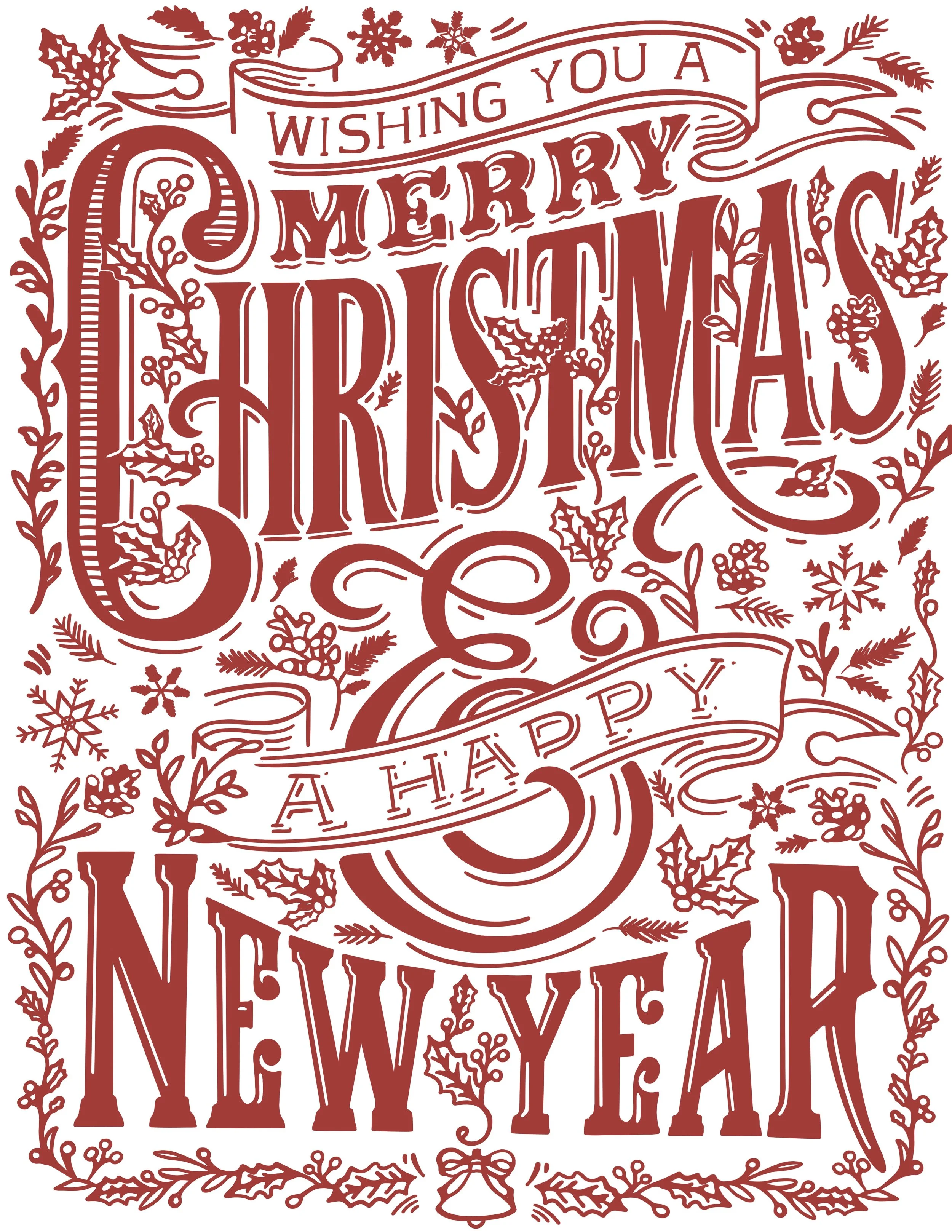 Red Merry Christmas