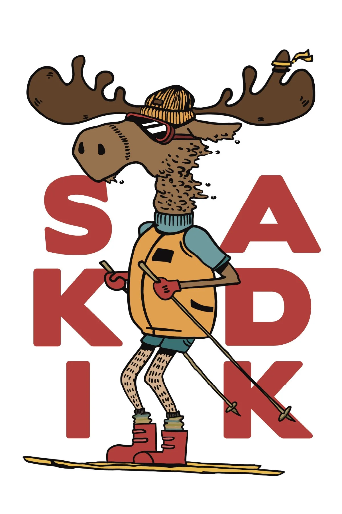 Skier Moose