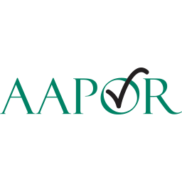 AAPOR logo with a checkmark inside the letter O