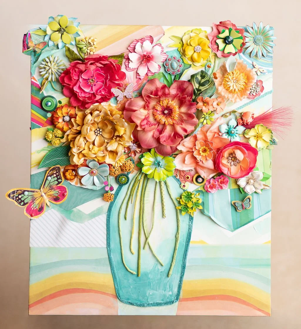 "My Offering" 
What I am bringing to the table ~ authentic, generous and vibrant.
Mixed Media ~ 16x20 canvas
SOLD ~ Private Collection