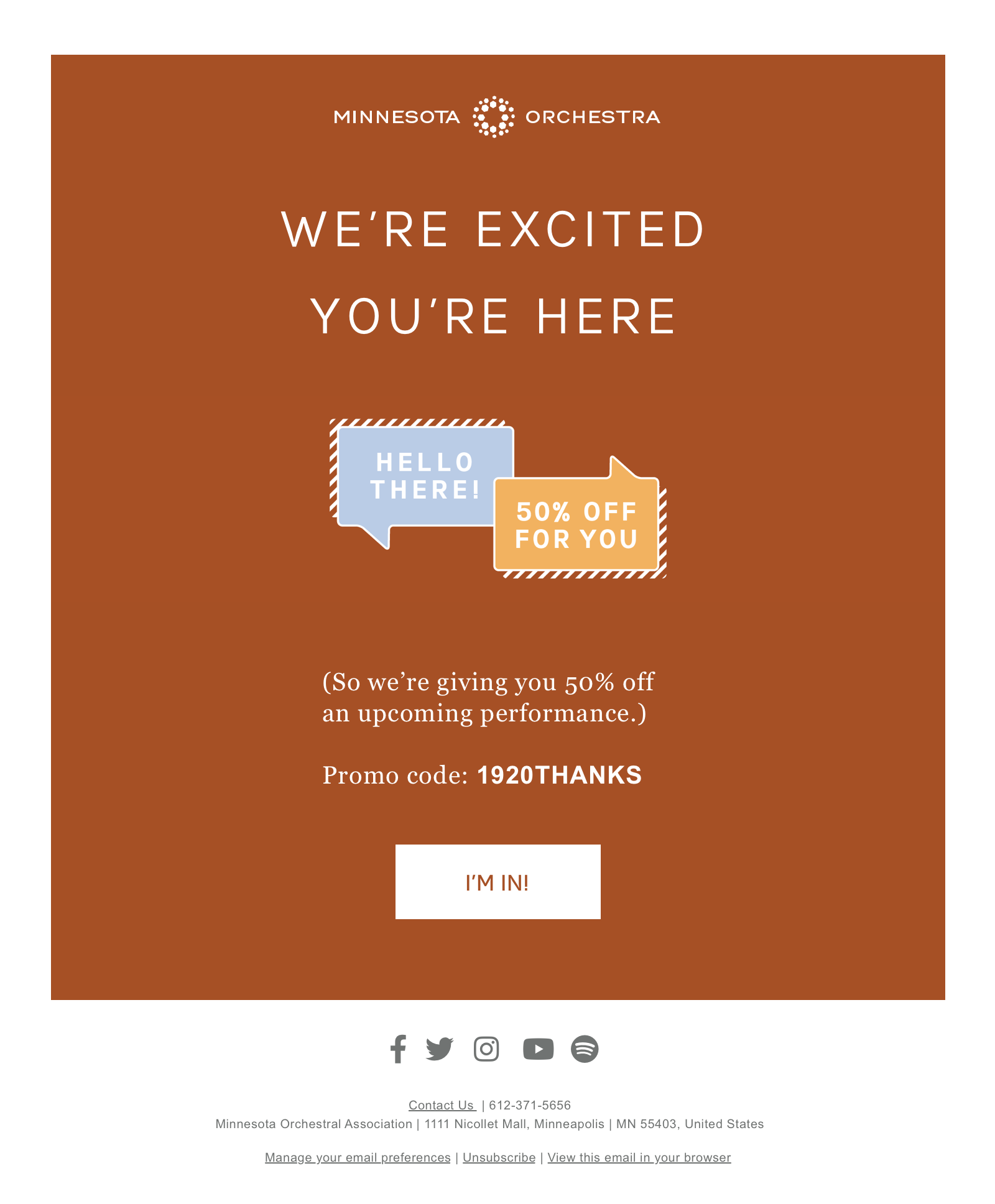 Updated E-newsletter Welcome Email