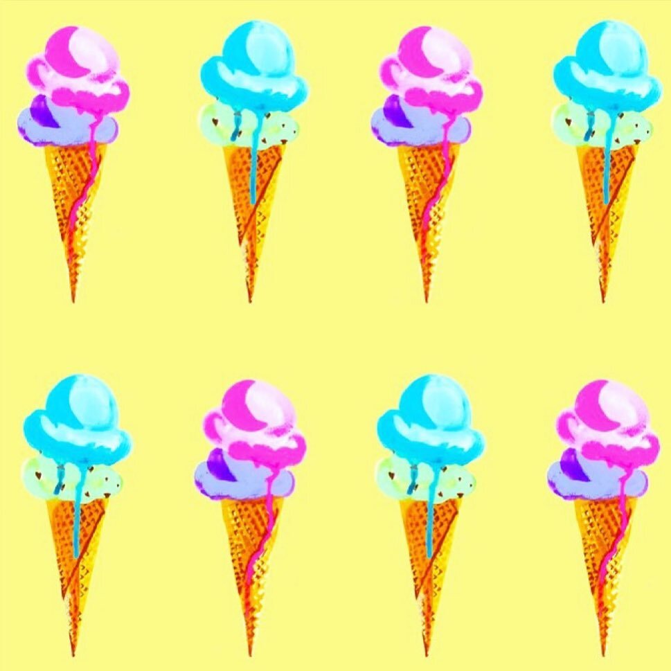 Is it summer yet?!! These ice cream guys were painted 6 years ago omg. Need to make more! 🍦💕✨ #popartstyle
.
.
.
.
.
.
#summerart #icecreamart #surfacedesign #surfacespatterns #repeatpattern #surfacepatterndesign #artlicensing #prettyart #abmlifeis