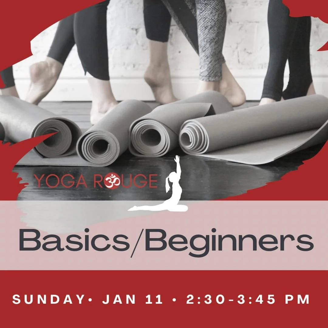 Join us Saturday &bull; January 11 at 2:30 pm &bull; for a Basic/Beginners Workshop!

In this class, we will take you through a typical flow class dissecting the poses, providing modifications and practicing breathing techniques. We should keep a beg