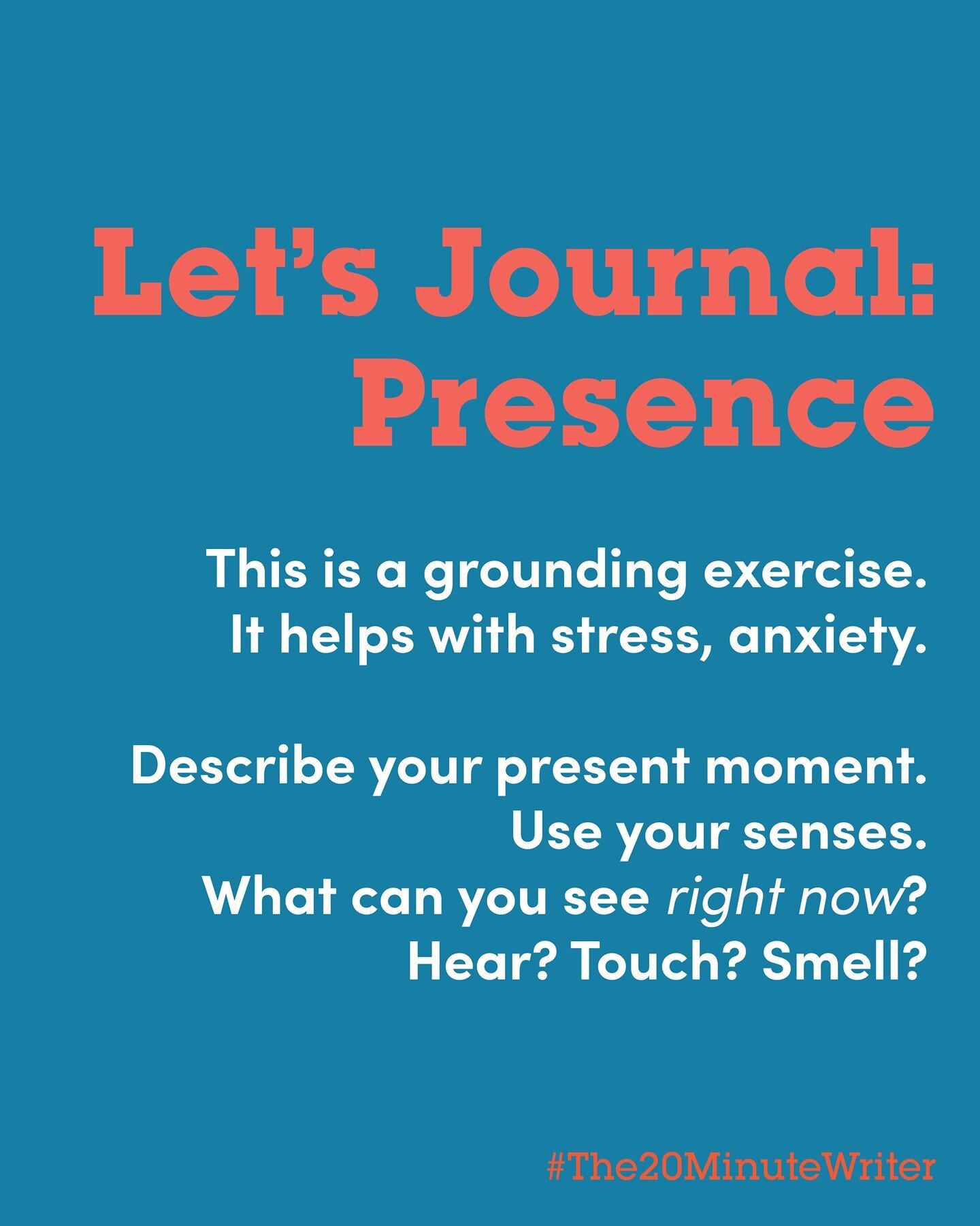 Try this when you're stressed...&bull;&bull;&bull;... Twenty minutes of writing, a few times a week. That's all it takes. Let's go.⁠
⁠
⁠
⁠
⁠
⁠
#20minutewritingprompts⁠ #20MinuteWriter⁠
⠀⁠
#journaling #journalprompts⁠