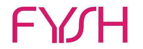 Text reading 'FYSYH' in pink on a white background.
