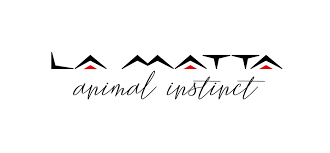 Logo with mountain-like peaks and the text 'animal instinct' written below.