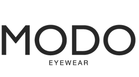 MODO Eyewear logo with large 'MODO' text and smaller 'EYEWEAR' underneath