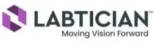 Labtician logo with purple geometric shape and black text 'LABTICIAN' and tagline 'Moving Vision Forward'.