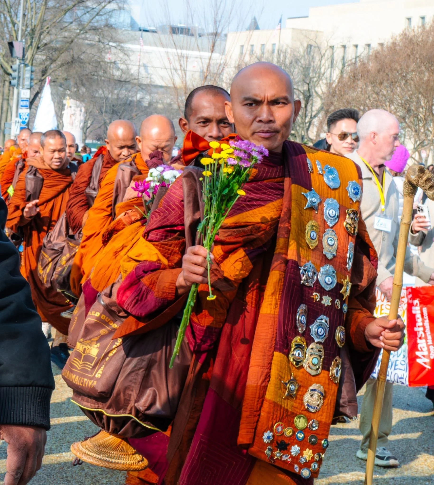Monks Walk for Peace