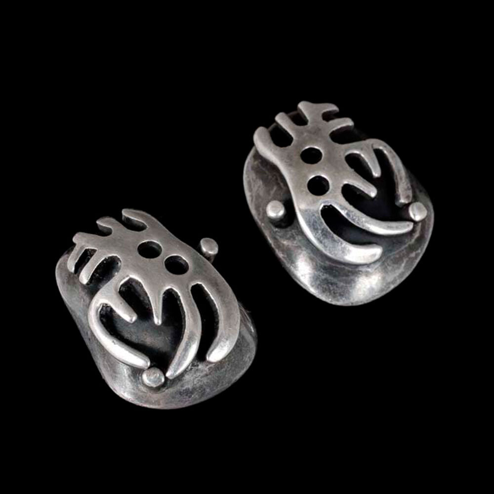 Salvador Teran Mexican silver biomorphic Earrings