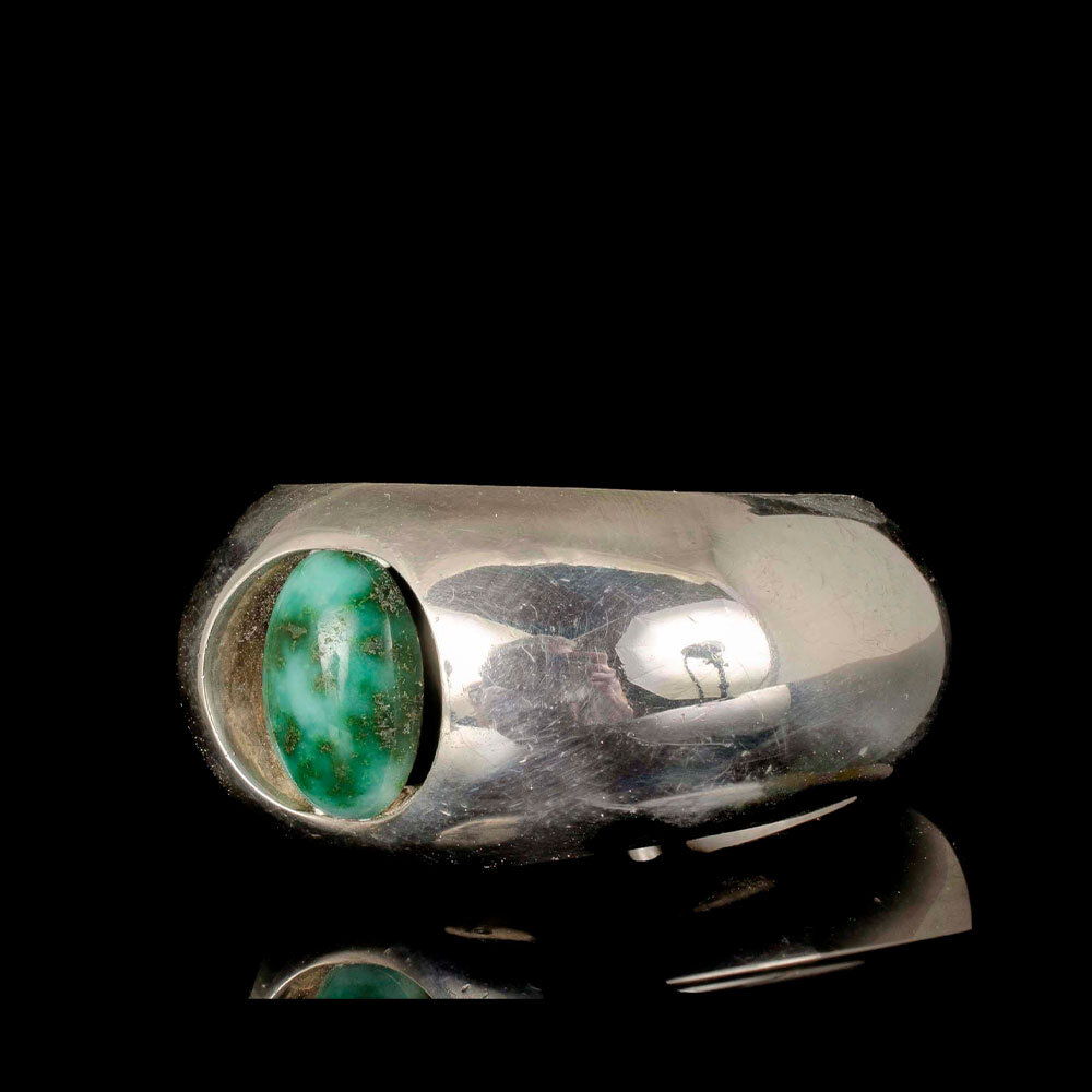 Antonio Pineda Mexican 970 silver agate Cuff Bracelet