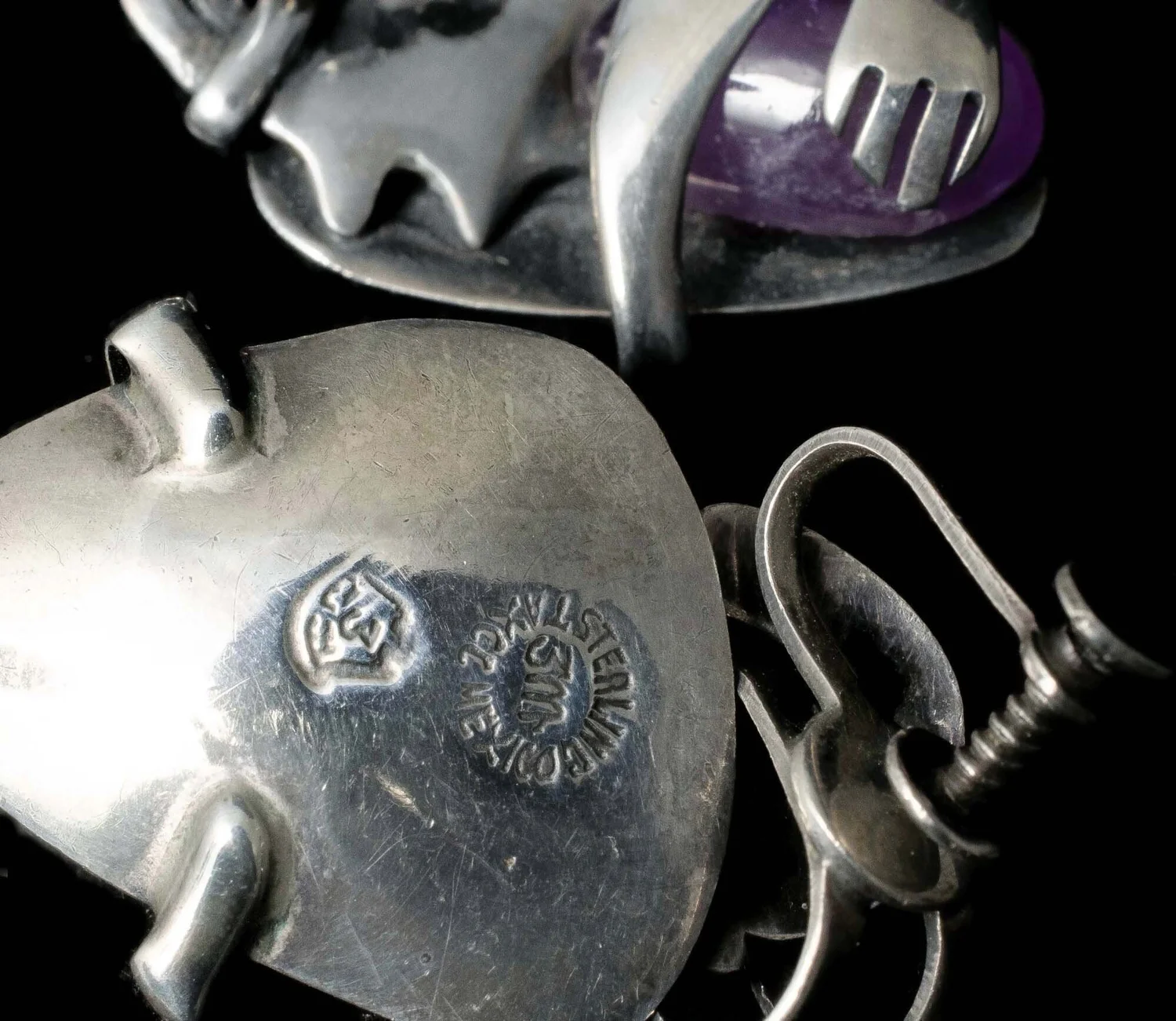 Mexican Silver Makers Marks Vintage Antonio Pineda Taxco Silver