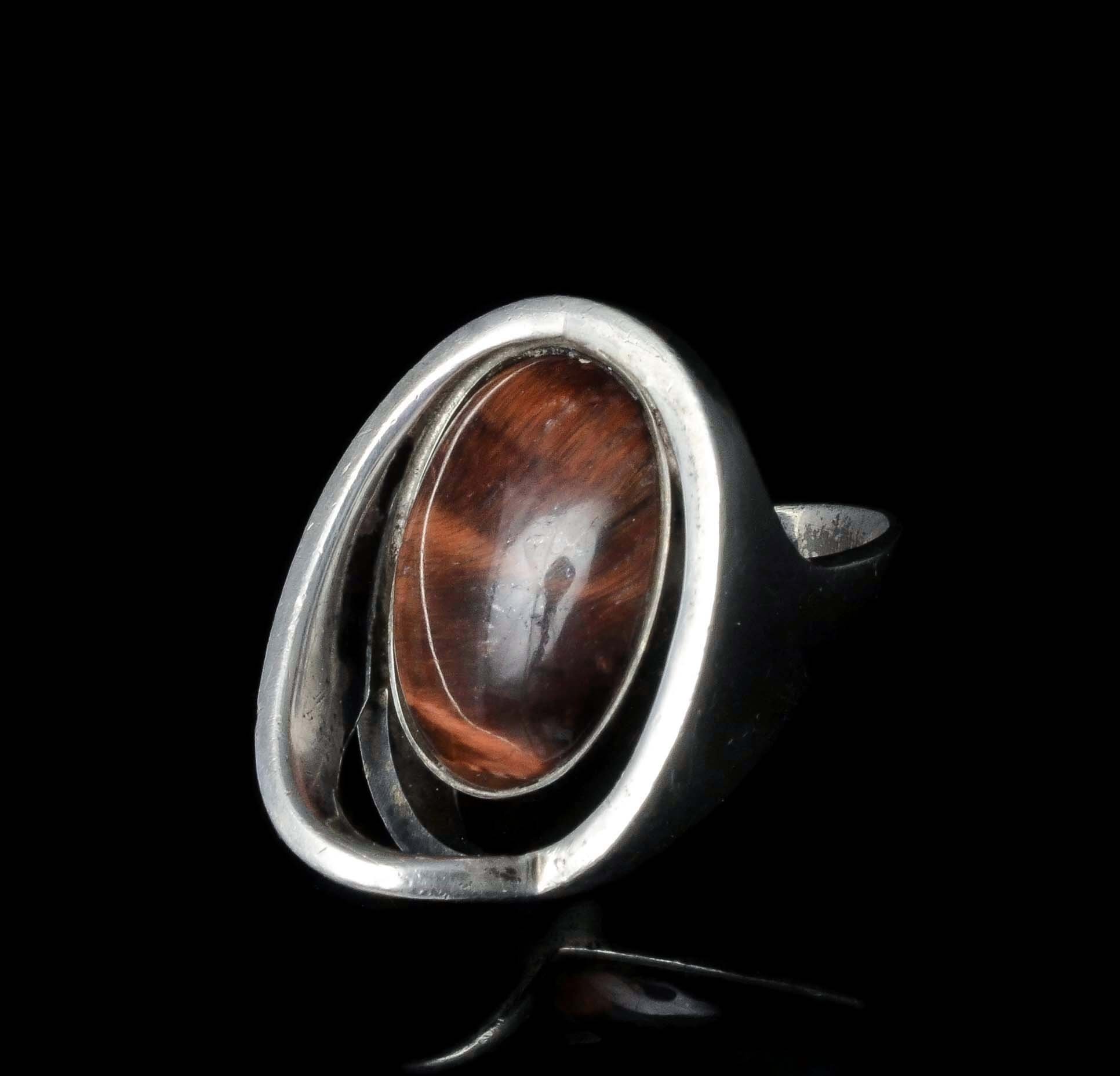Erika Hult de Corral Ric Mexican silver modernist ring