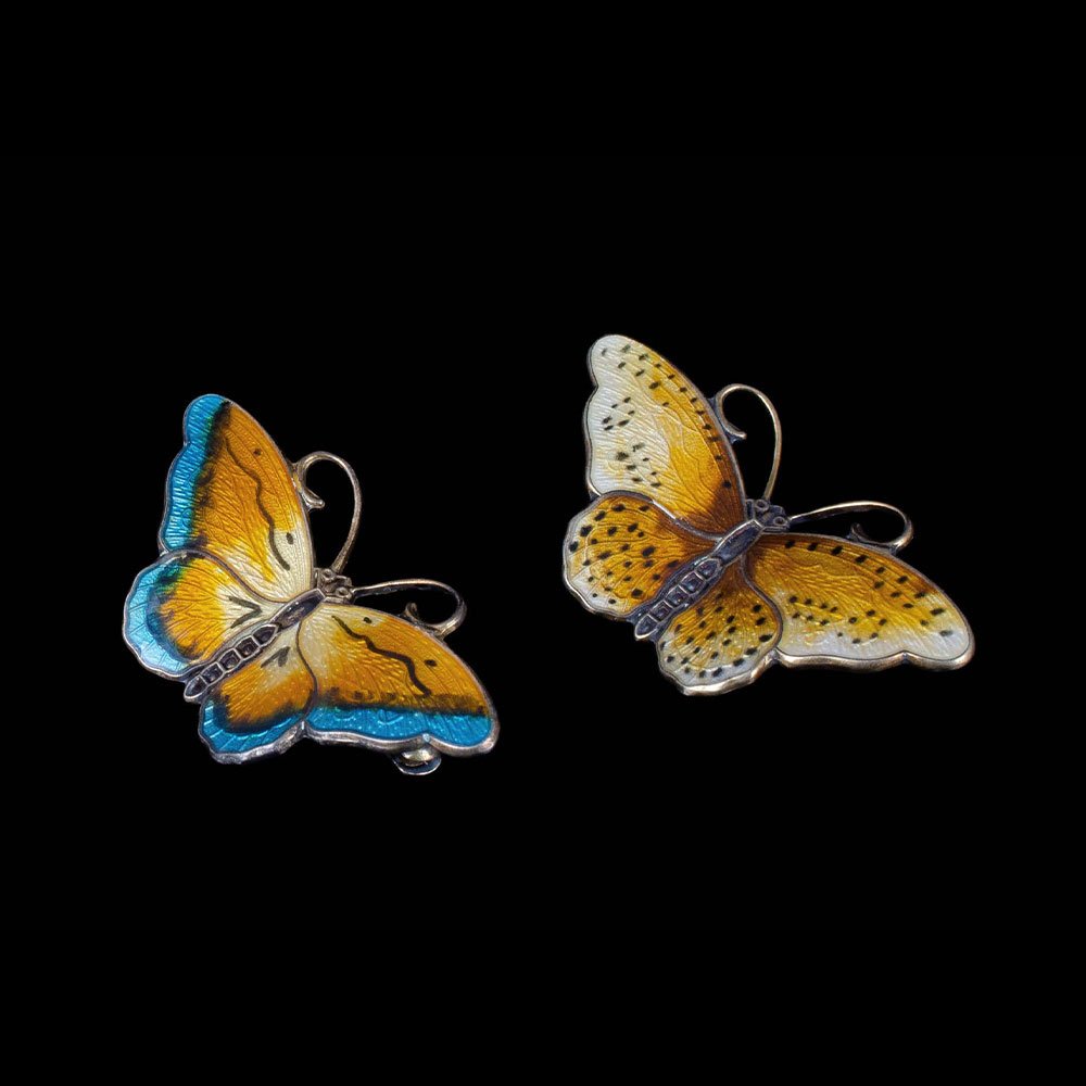 Butterfly Pin Sterling Silver Enamel Hroar Prydz Norway – World of  Eccentricity & Charm