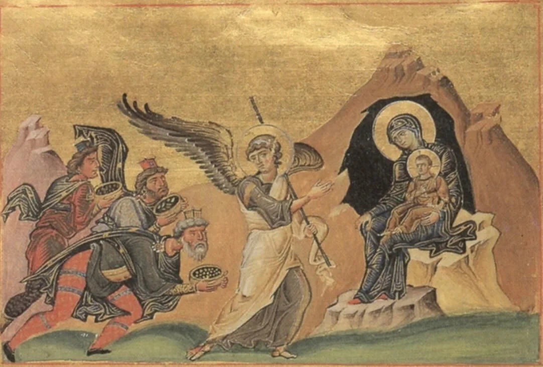 Adoration of the Magi, 985 AD. 

Today is Epiphany in the Church Calendar. The word epiphany means the &ldquo;revelation&rdquo; of Christ. This day commemorates the good news being shared with the Magi from the east. God has come for all people, amen