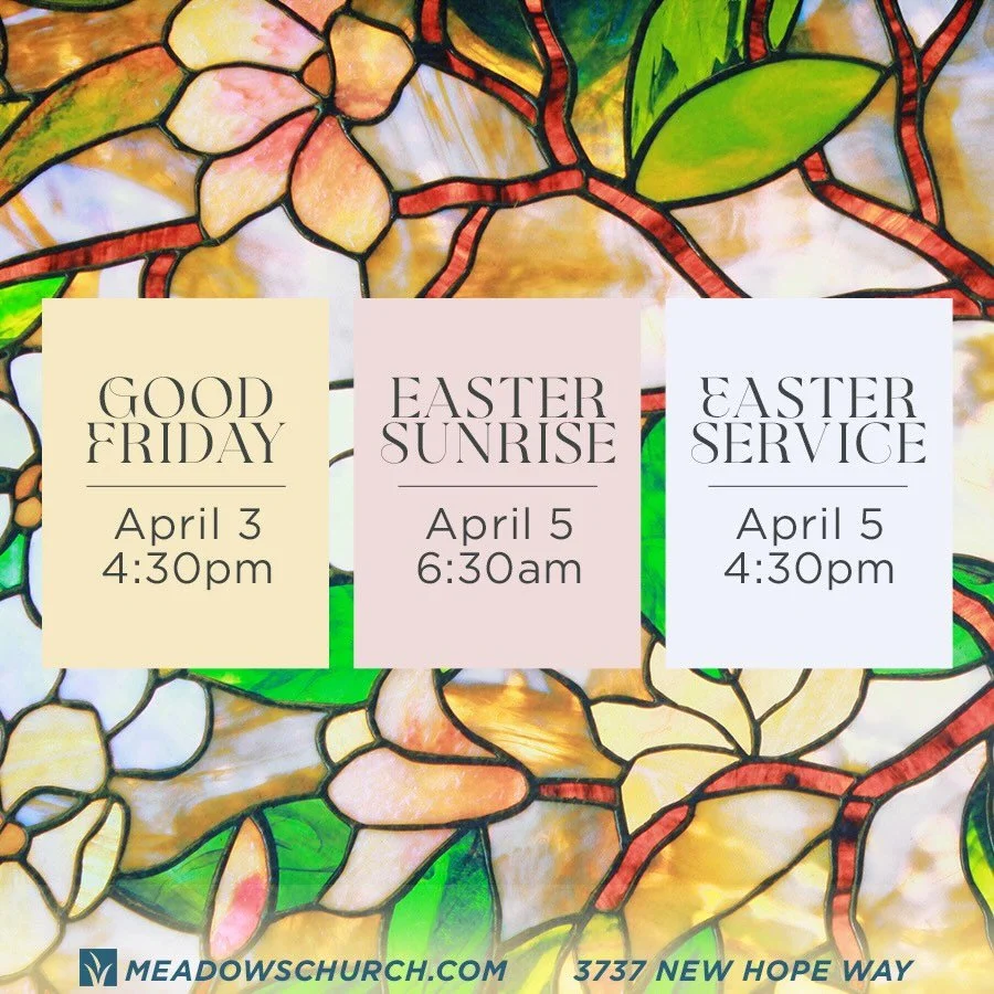 You&rsquo;re invited!
We would love to see you this weekend at one&hellip;or all three of our special services!