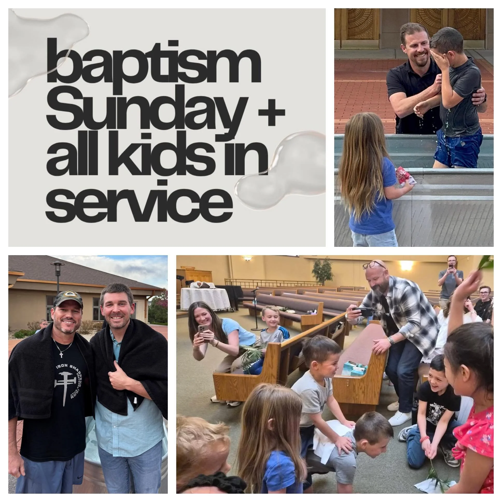 Don&rsquo;t miss this Sunday! We always have our most fun when all the kids join us and we celebrate baptisms! 4:30pm at 3737 New Hope Way