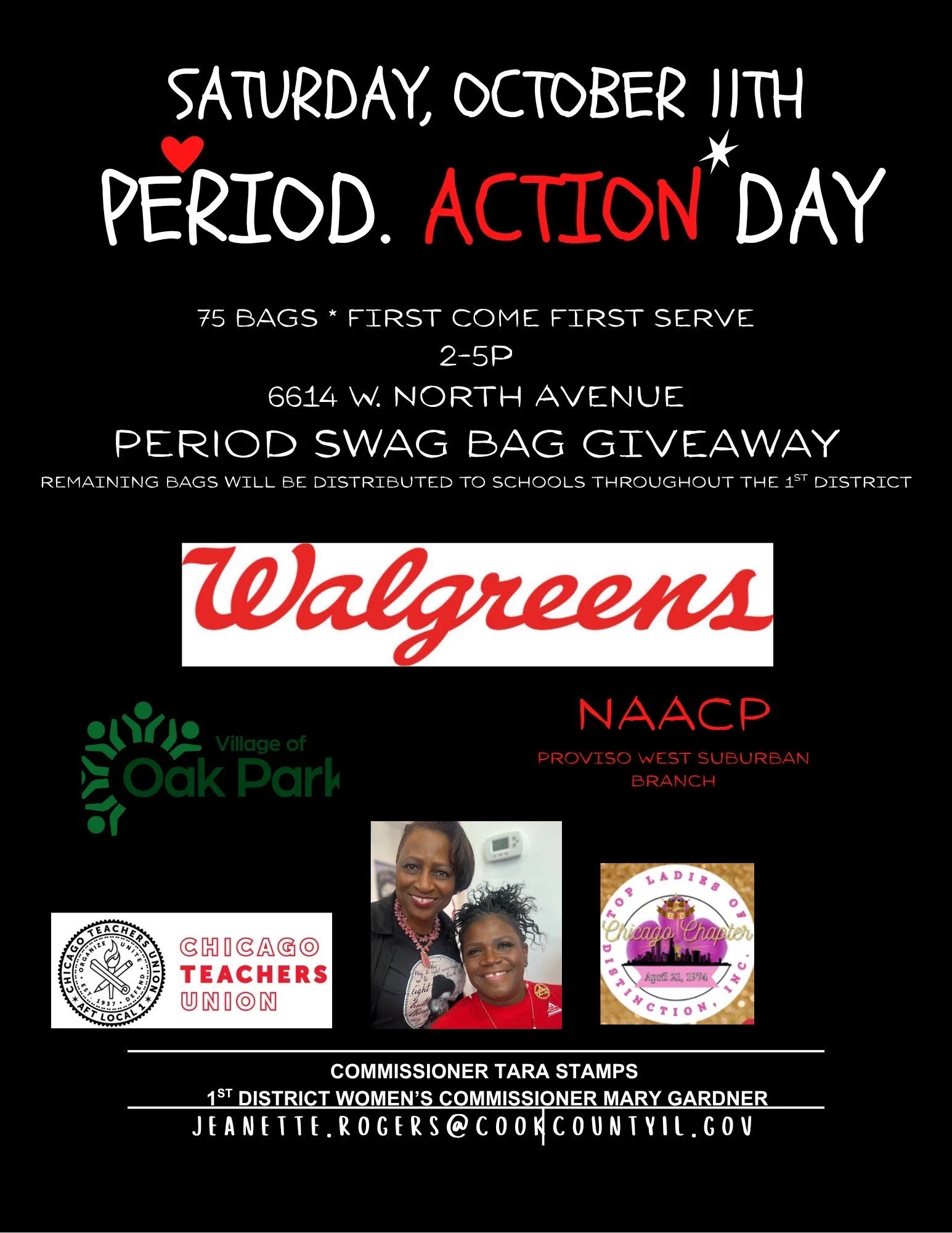 Period Swag Bag Giveaway in the 1st District