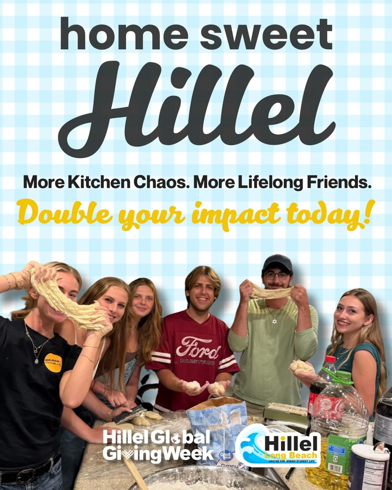 Home sweet Hillel 🌊
It&rsquo;s where mornings blur into late-night study sessions, where challah dough somehow turns into a full kitchen takeover, and where &ldquo;just hanging out&rdquo; turns new friends into your people.
It&rsquo;s messy. It&rsqu