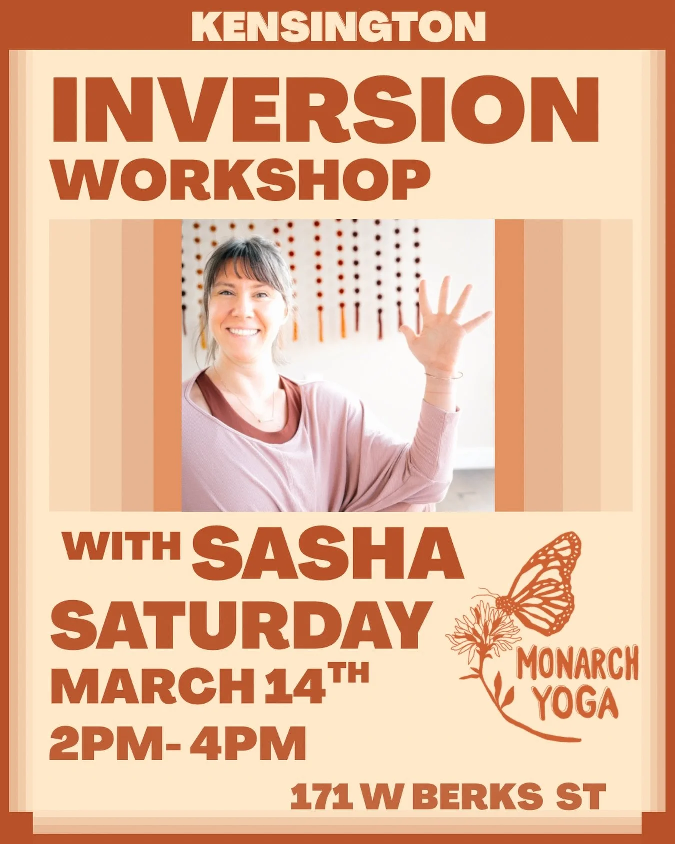 ✨ Inversion Workshop with Sasha ✨

Curious about going upside down or ready to deepen your inversion practice? This 2-hour small group workshop is designed to help you build strength, confidence, and clarity as you explore inversions in a supportive 
