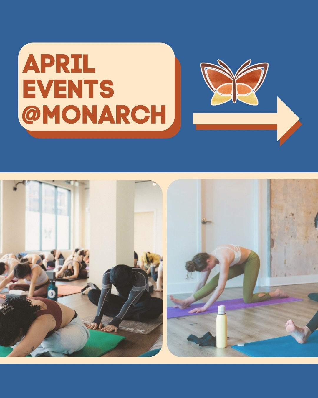 ☔️April Events☔️

💫Britney vs Whitney Yinyasa @ NoLibs💫
Friday, April 3rd @ 6:30pm with @devotionsforthebrave 

🧑&zwj;🌾Volunteer Day @ Open Kitchen Sculpture Garden🧑&zwj;🌾
Saturday, April 4th @ 12:30pm @theopenkitchensculpturegarden 

🌀Five Do