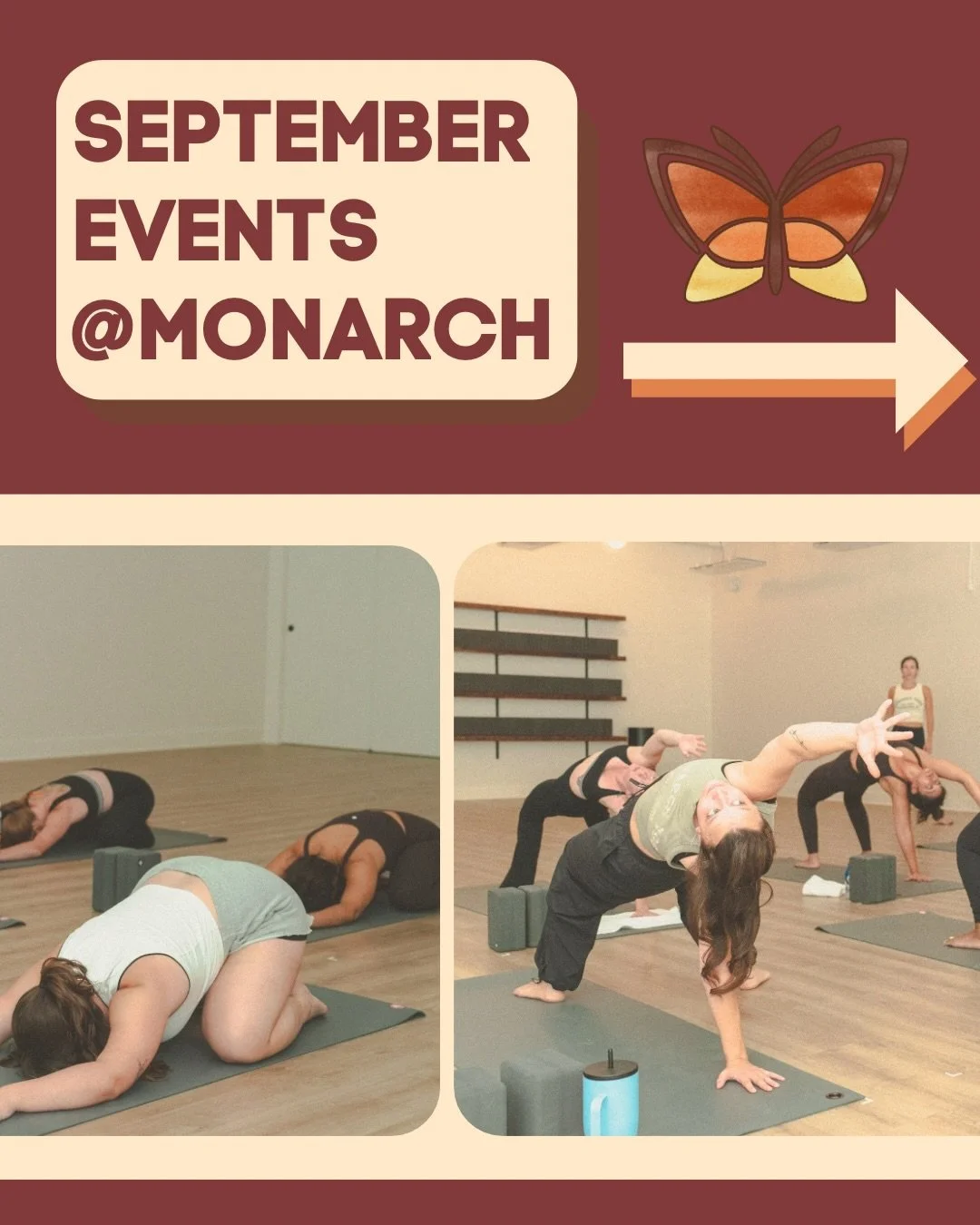 ✏️ September Events ✏️

🪷Five Dollar Roof Deck Flow @ Lotus🪷
Tuesdays @ 6:30pm with @yogileemoves 

🔔Yin &amp; Soundbath @ UCity🔔
Tuesday, September 2nd @ 8:30pm with @charchar607 and @undercurrentsoundhealing 

🌳 Five Dollar Flow @ The Schuylki