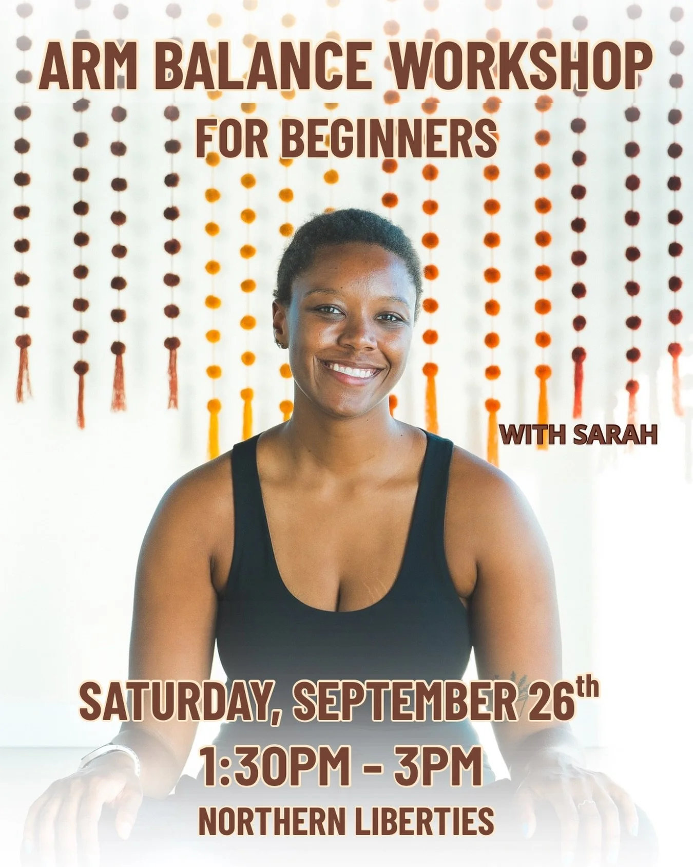 🤸 Arm Balance Workshop for Beginners 🤸

Curious about arm balances but not sure where to start?

Join @sowenz_ for a 90-minute workshop breaking down the basics of arm balancing. We&rsquo;ll slow things down to work on form, alignment, and the buil