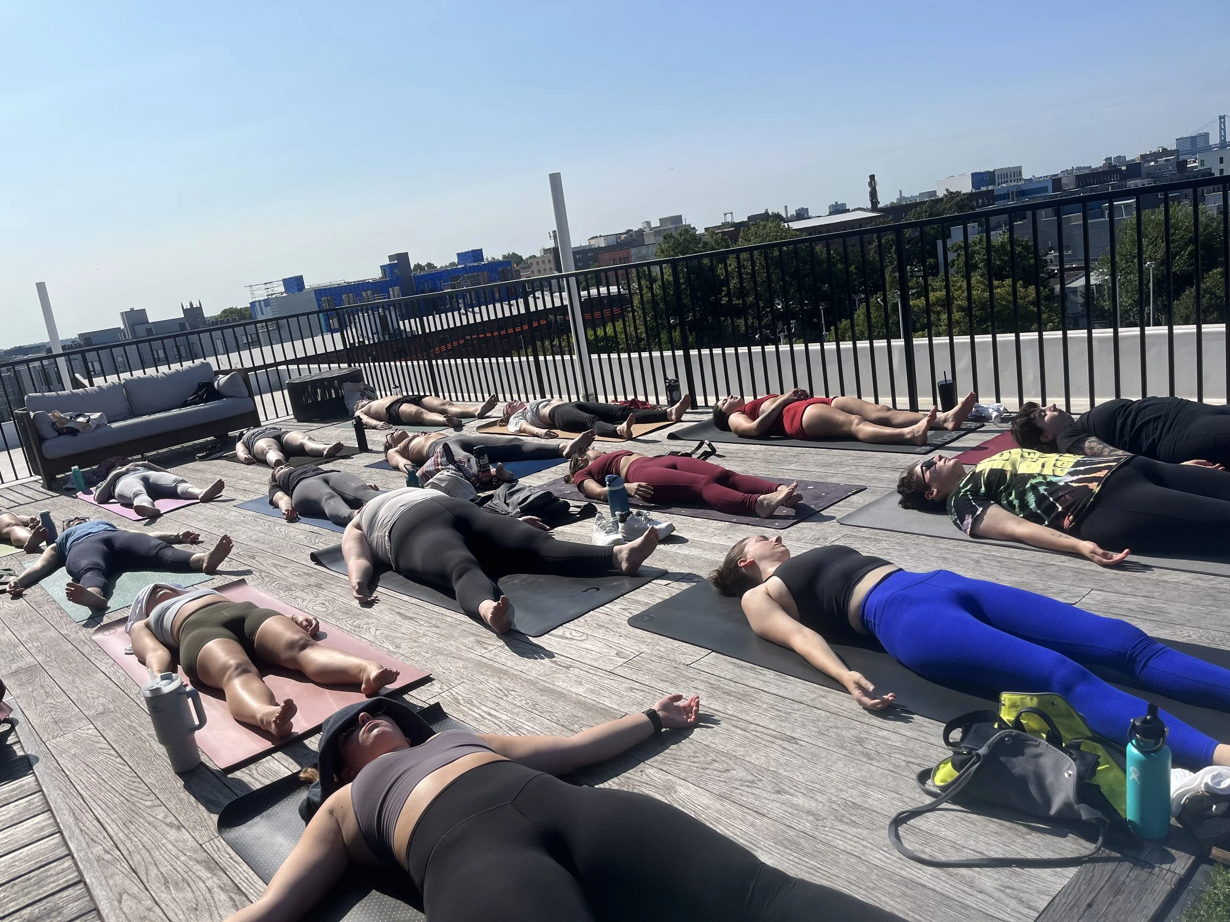 savasana roof deck yoga in philly