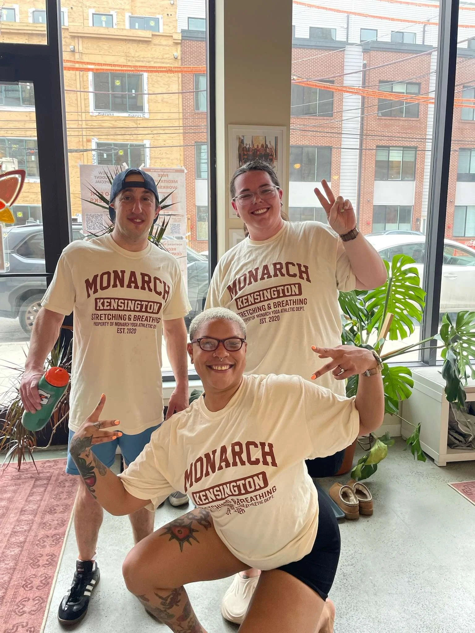 yoga students at yoga studio in philadelphia, pa