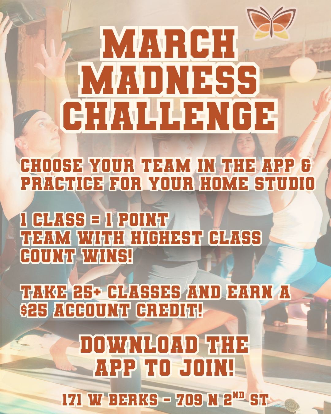 March Madness Challenge Monarch Yoga Philadelphia