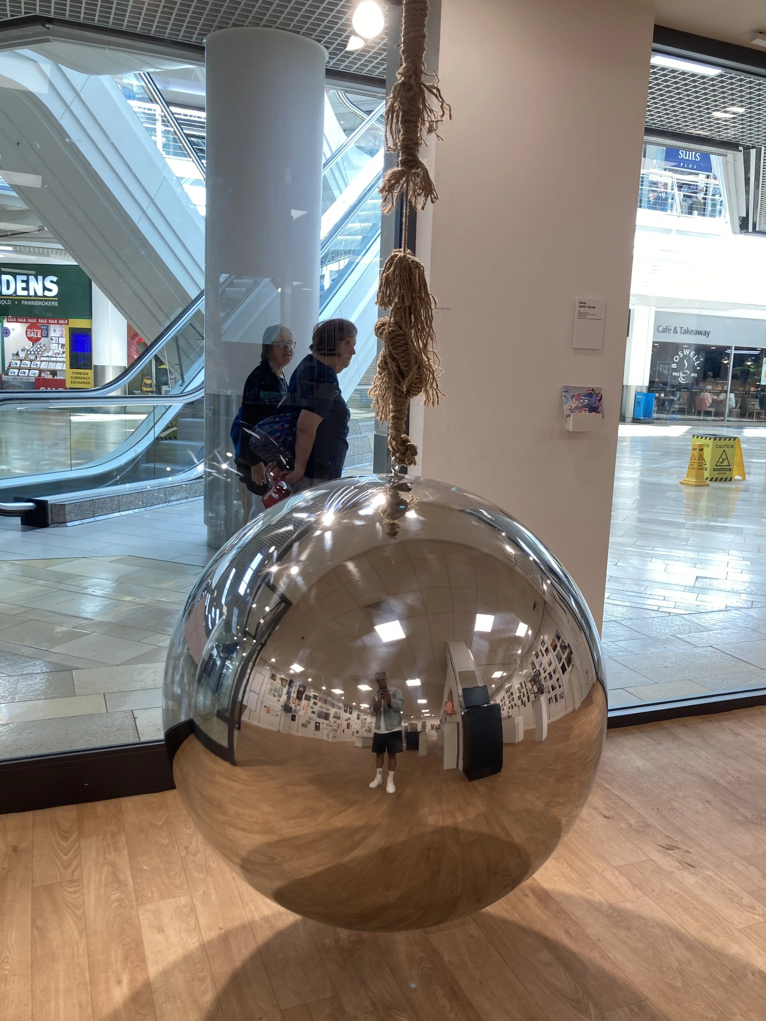 Please Wait Here- Metal Sphere Installation. 2022