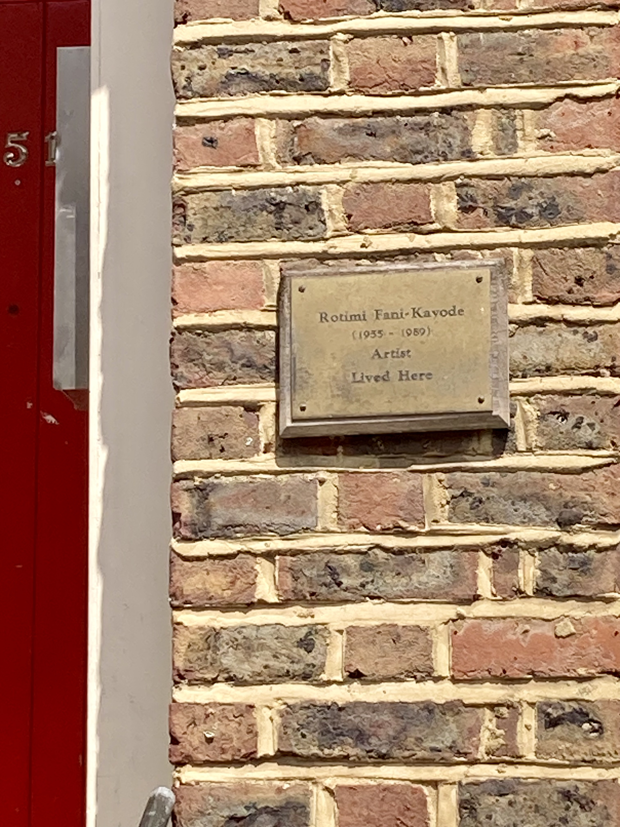 Rotimi Fani-Kayode's former residence on Railton Road.