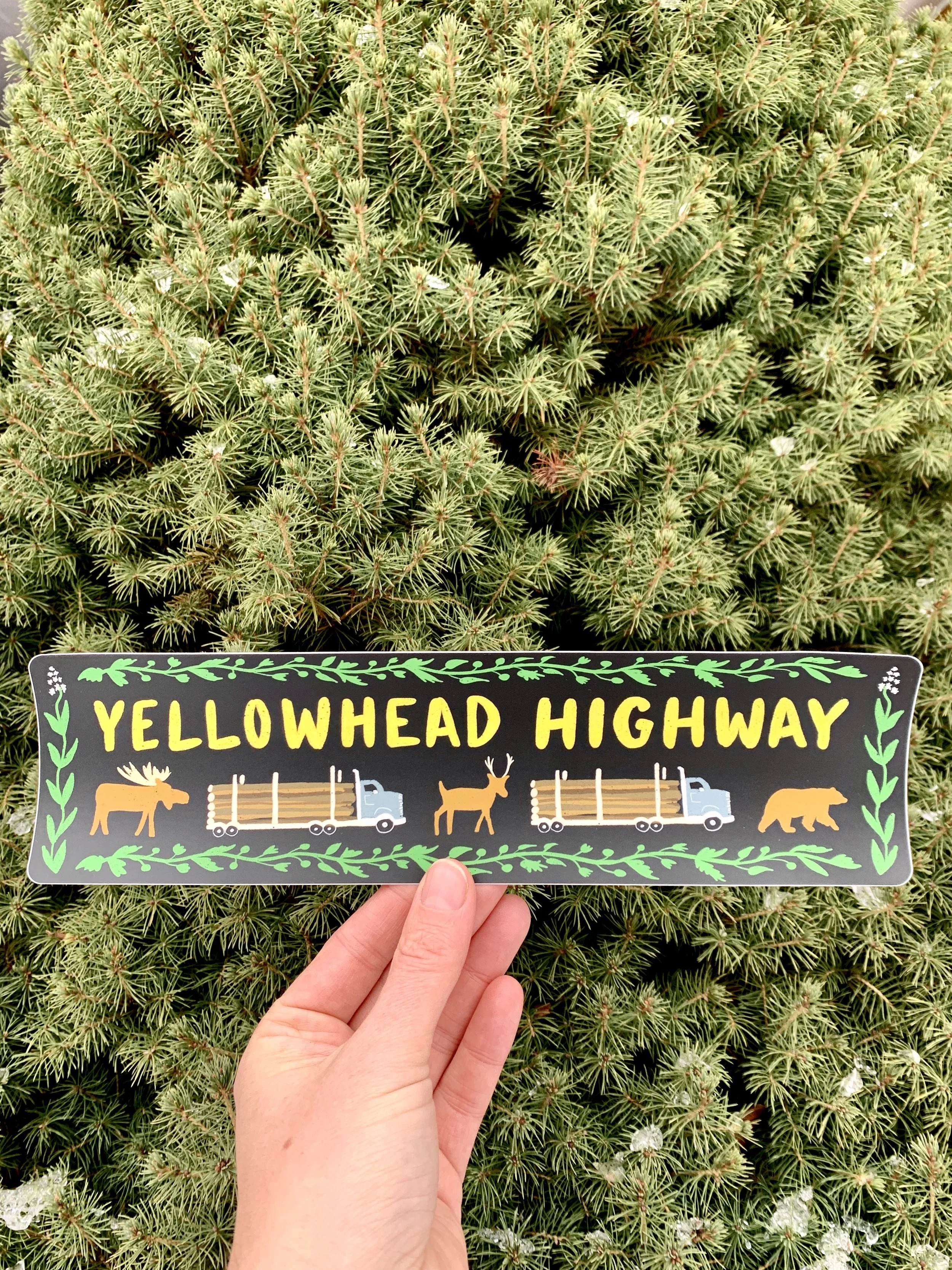 Yellowhead Highway Bumper Sticker