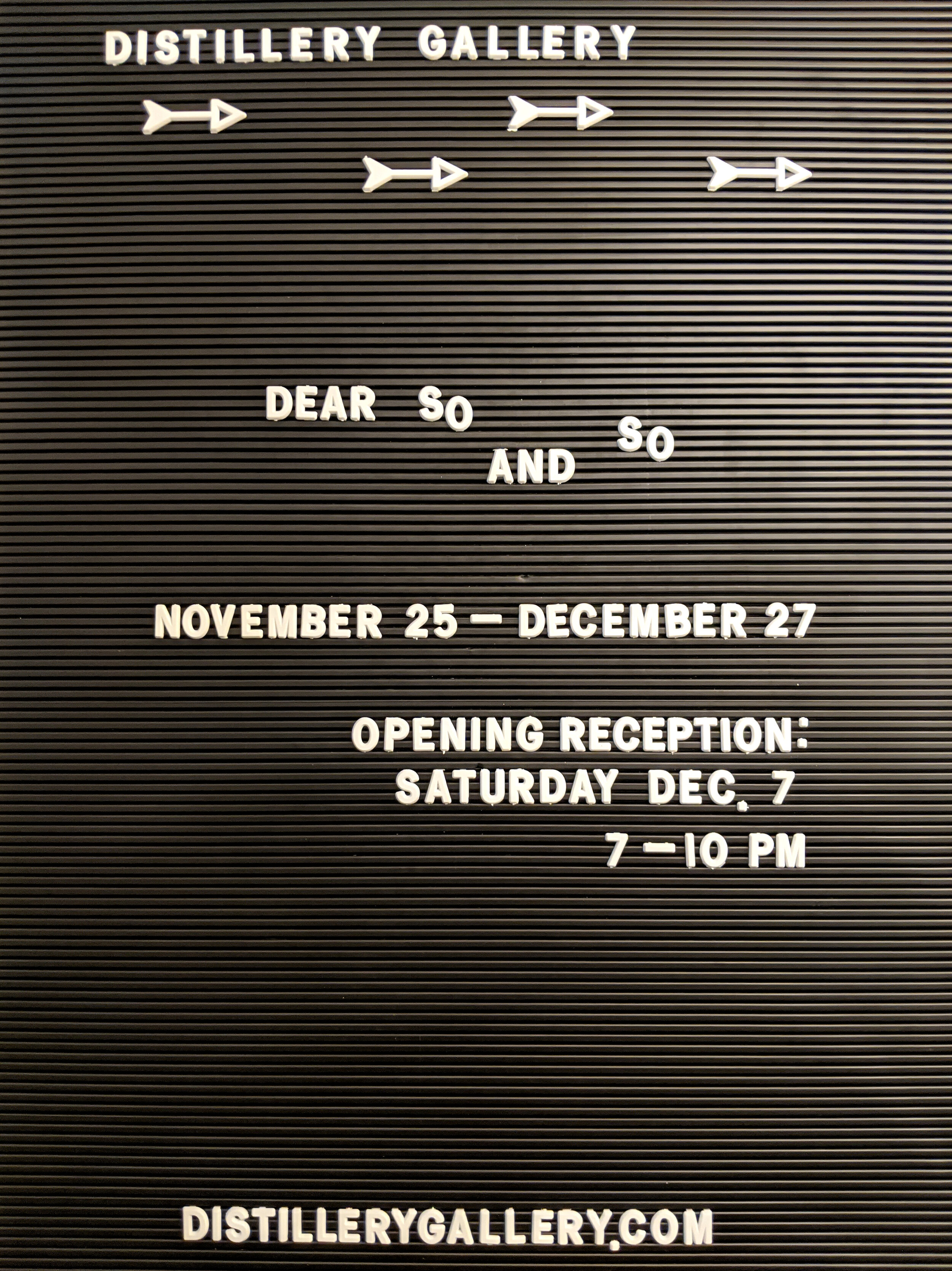 distillery gallery entry