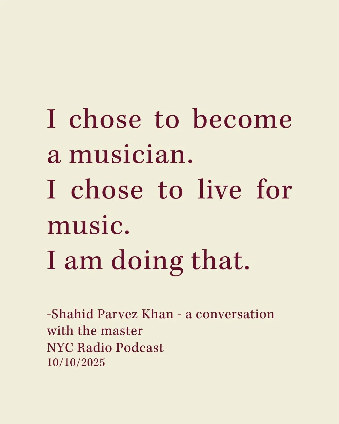 One of the world's greatest sitarists, Ud. Shahid Parvez Khan, will be performing the penultimate set at Ragas Live Festival this weekend! 
Full interview at the NYC Radio Live podcast - link in bio @ragaslivefestival 

Ragas Live Festival 2025
Octob