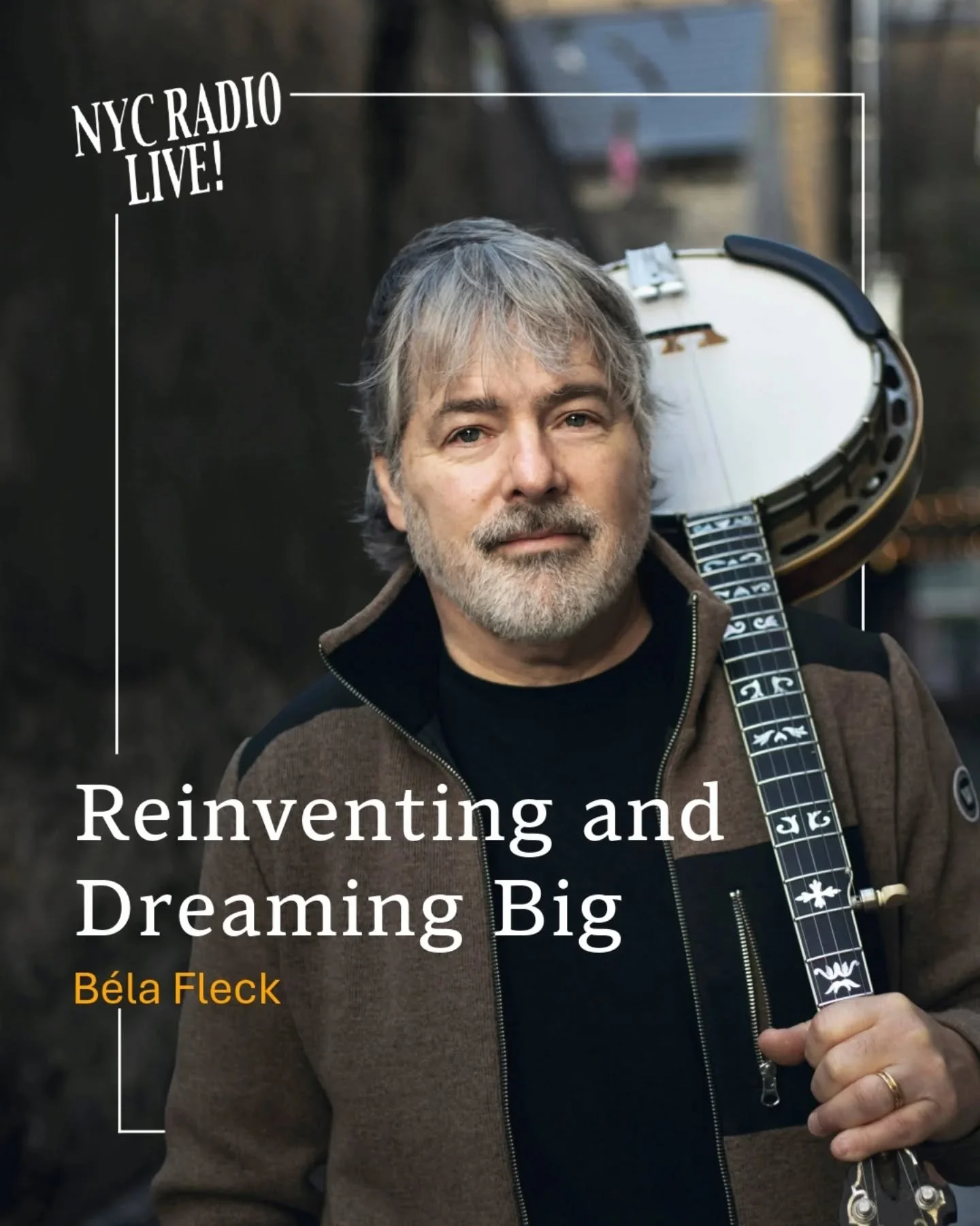 Check out our great conversation with B&eacute;la Fleck on the latest NYC Radio Live podcast (link in bio @nyc_radio_live )! 

B&eacute;la is coming to Carnegie Hall on March 6 for a big celebration of the music and life of Zakir Hussain.

📻 FM broa