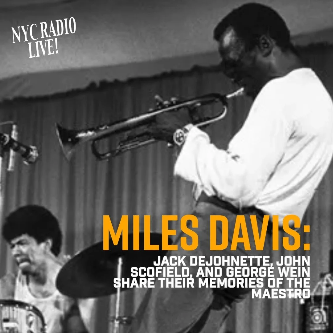 For Miles Davis' centennial, we'll be sharing our interviews with Jack DeJohnette, John Scofield, and George Wein, all who worked closely with Miles between the 1950's-1980s. 

Thanks for tuning in to our special broadcast this morning on @WKCR FM-NY