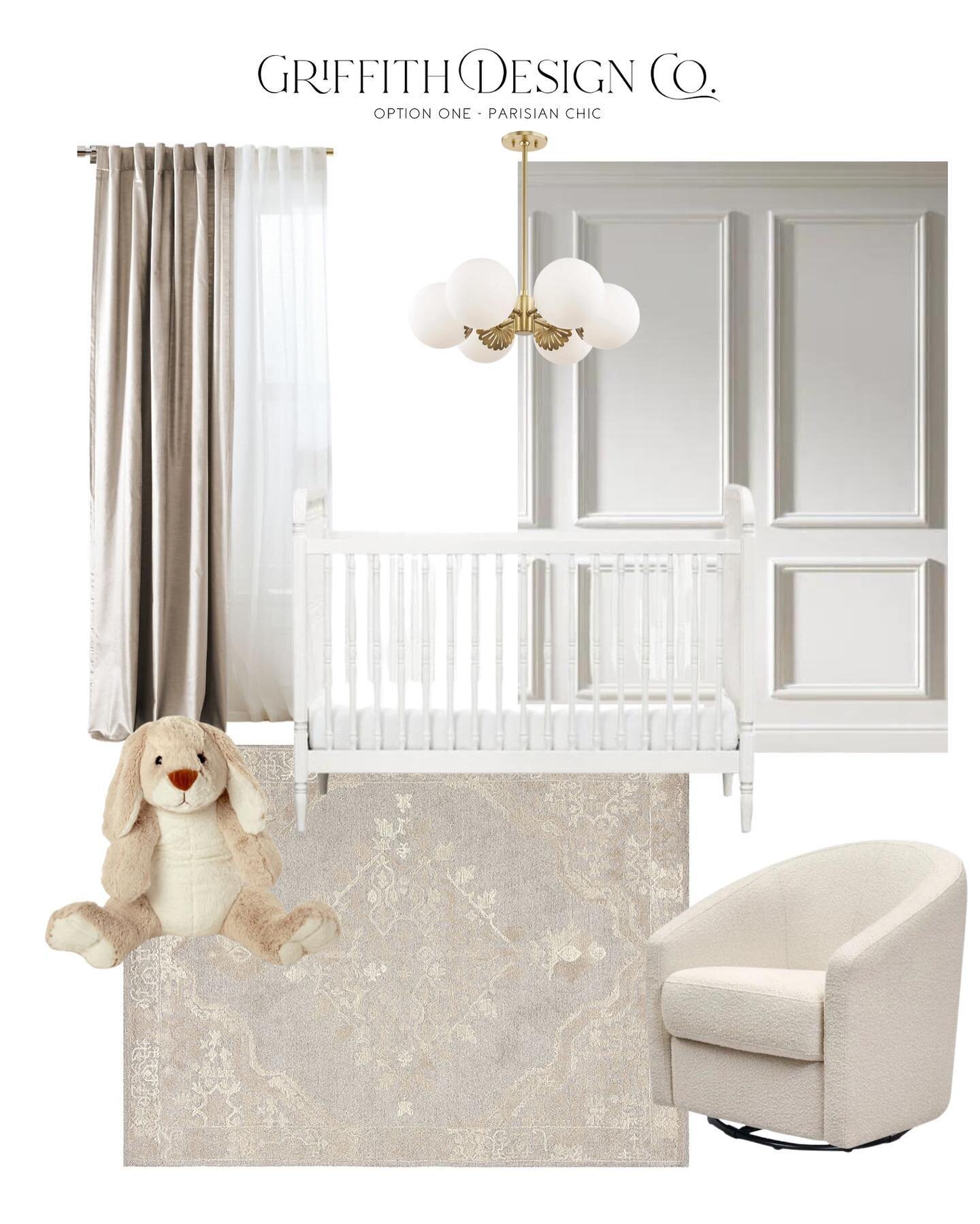 Swipe through for 4 conceptual nursery options from the archives 🤍