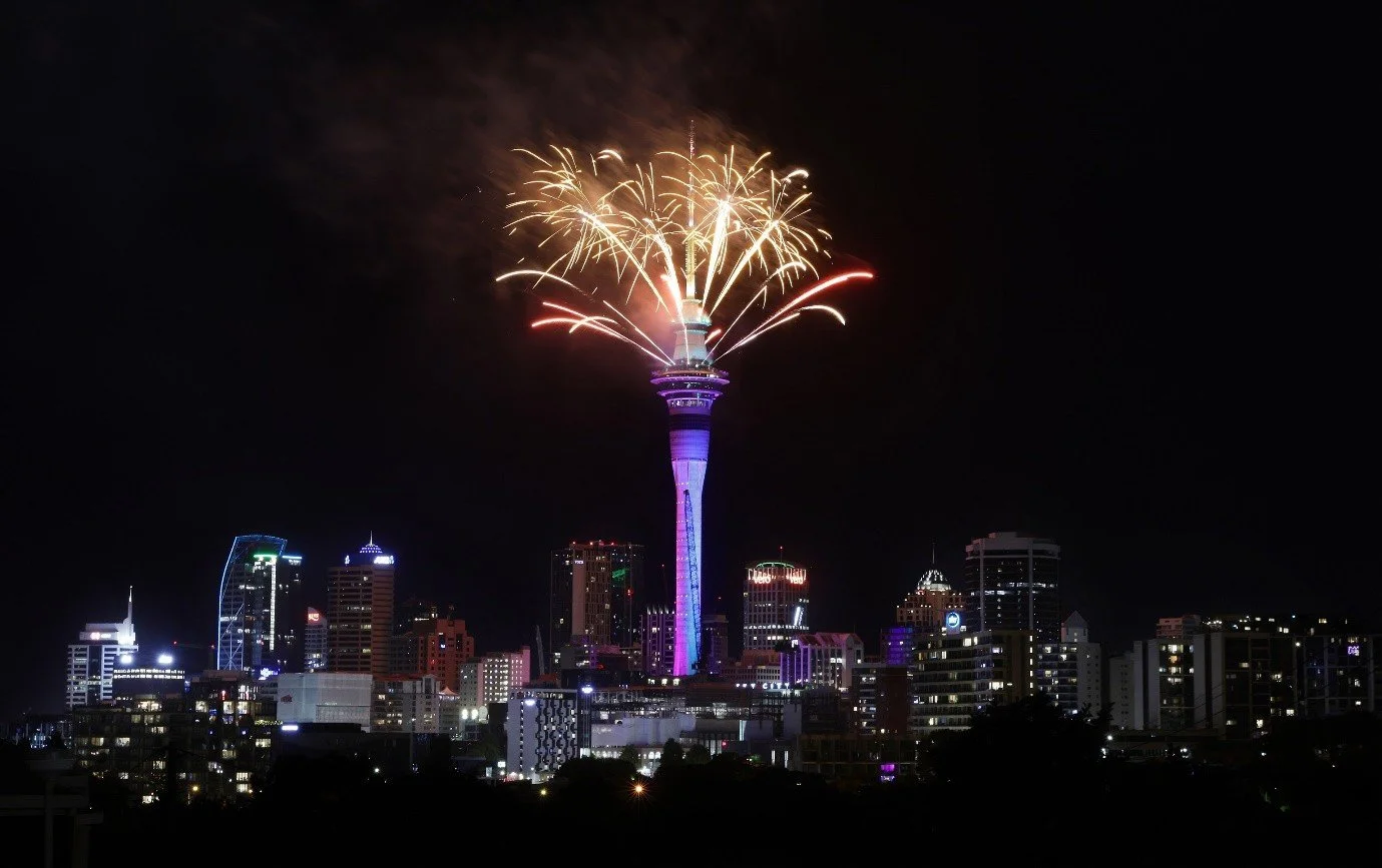 Auckland Sky Tower – New Year's Eve Fireworks Display